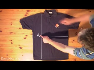 how to fold a t-shirt in 2 seconds